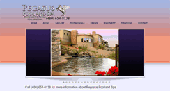 Desktop Screenshot of pegasuspoolandspa.com